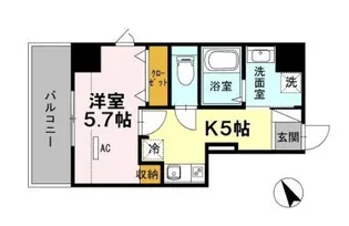 アイリス大森【5階】の間取り
