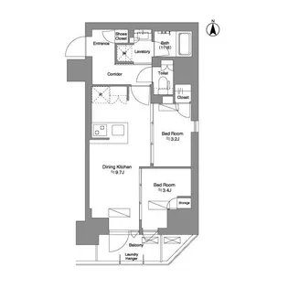 BRILLIA IST 新御徒町【3階】の間取り