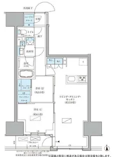 パークアクシス品川天王洲アイル【12階】の間取り