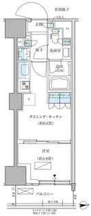 パークアクシス品川天王洲アイル【2階】の間取り