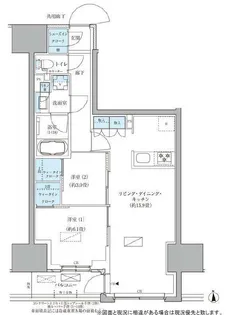 パークアクシス品川天王洲アイル【6階】の間取り