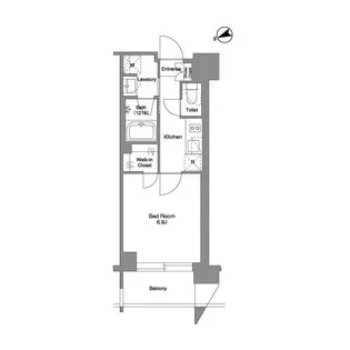 ザ・ケンジントン・レジデンス芝浦【6階】の間取り