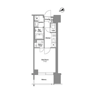 ザ・ケンジントン・レジデンス芝浦【2階】の間取り