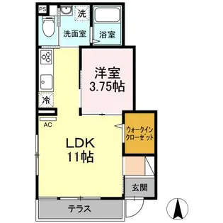 エスペランサ蒲田【1階】の間取り