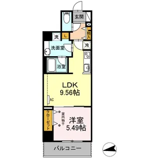 ルミエール品川橋【3階】の間取り