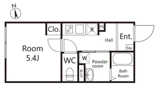 イスフール【4階】の間取り