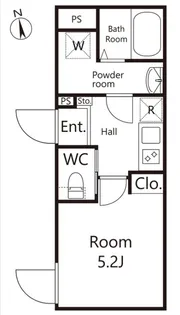イスフール【1階】の間取り