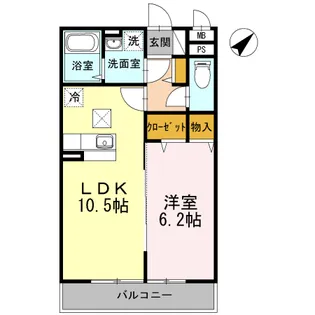 グランペール豊洲【1階】の間取り
