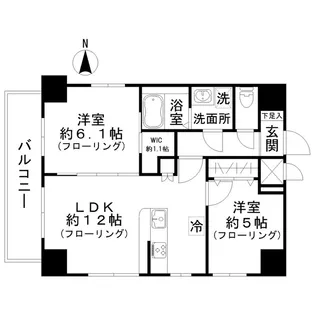 西田マンション【8階】の間取り