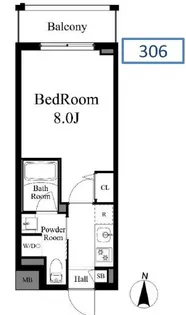 パークウッズ戸越公園【3階】の間取り