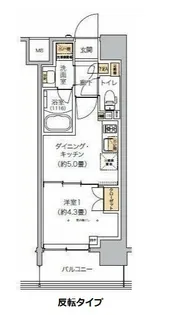 リビオメゾン芝浦【10階】の間取り