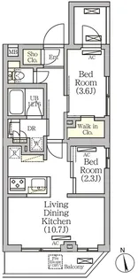 ARKMARK南品川【3階】の間取り