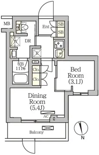ARKMARK南品川【1階】の間取り