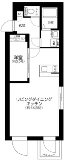 東京都中央区日本橋中洲【マンション】の間取り