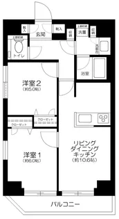 東京都台東区元浅草1丁目【マンション】の間取り