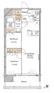 ブランシエスタ浅草蔵前【0603号室】の間取り