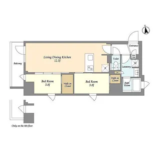 AIFLAT品川戸越パークサイド【7階】の間取り