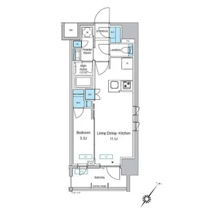プレディアコート大森山王【10階】の間取り