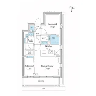 スタイリオ池上SOUTH【2階】の間取り