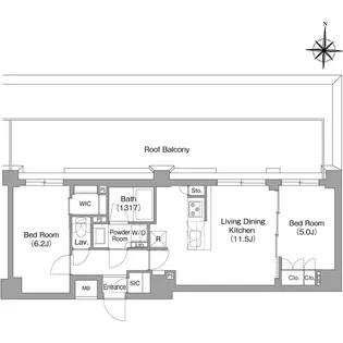 BPRレジデンス大島【5階】の間取り