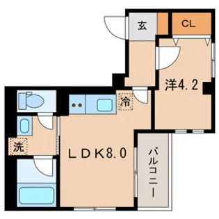 (仮称)墨田区亀沢3丁目計画【2階】の間取り