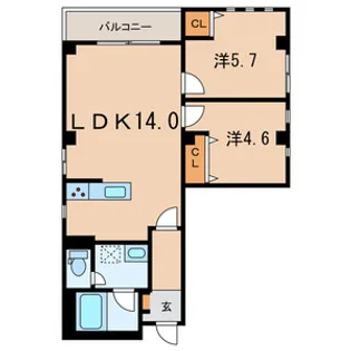 (仮称)墨田区亀沢3丁目計画【5階】の間取り