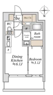 エスティメゾン川崎ウエスト【2階】の間取り