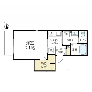 KSG第3ステージ【201号室号室】の間取り