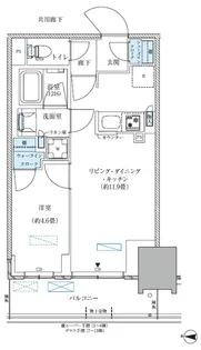 パークアクシス西大島コンフォートスクエア【4階】の間取り