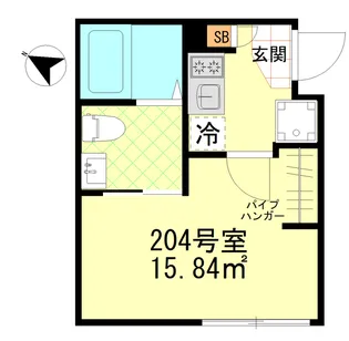リバティー戸越公園【2階】の間取り