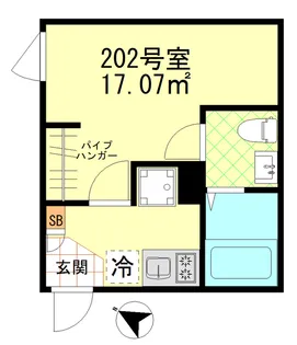 リバティー戸越公園【2階】の間取り