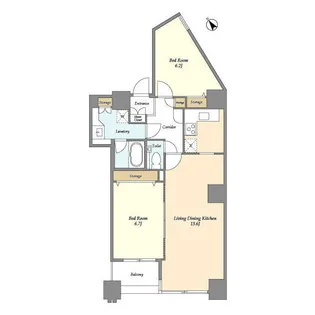 LASANTE池田山【14階】の間取り