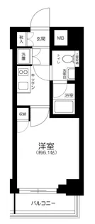 東京都中央区湊1丁目【マンション】の間取り