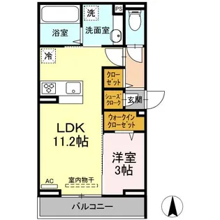 D PAINA 紺屋町【3階】の間取り