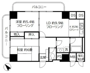 上野ロイヤルハイツ【11階】の間取り