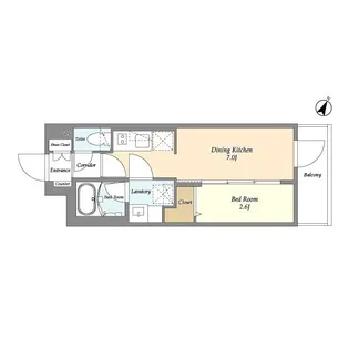 グランカーサ千駄木【1階】の間取り