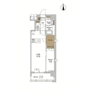RJRプレシア蒲田【6階】の間取り