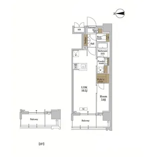 RJRプレシア蒲田【6階】の間取り