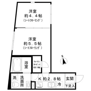 STRIPES東大井【4階】の間取り