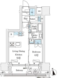 シーズンフラッツ浅草六丁目【3階】の間取り