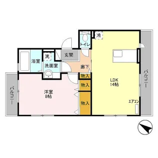 ベルウッドII 田園調布【2階】の間取り