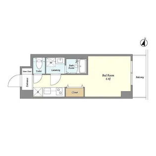 プライマル品川西大井【4階】の間取り