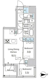 ザ・ライオンズフォーシア蒲田【3階】の間取り