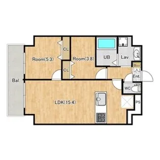 ジーグランデ三ノ輪【0801号室】の間取り