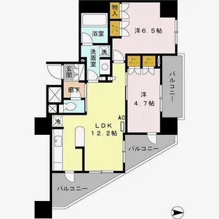 D’クラディア亀戸ブリエア【2階】の間取り
