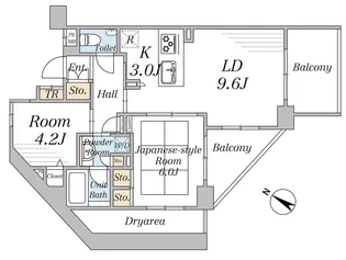 サンアリーナ溝の口【3階】の間取り