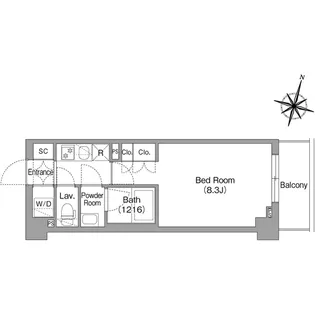 コンフォリア・リヴ南六郷【1階】の間取り