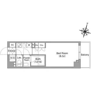 コンフォリア・リヴ南六郷【2階】の間取り