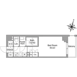コンフォリア・リヴ南六郷【2階】の間取り