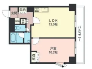 LASANTE川崎【13階】の間取り